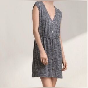 Wilfred Free Charcoal V-Neck Mini Dress XXS